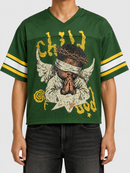 Papercut 'Child Of God' Cropped Jersey Tee In Green