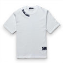 White t-shirt with black text and logo on a white background By Fresh N Fitted