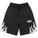 Rebel Minds Kids 'Rebel Flame' Shorts (Black) 614-11807 - FRESH N FITTED