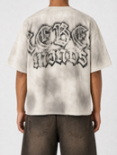 Rebel Minds cream cropped T-shirt with "Set You Free" graphic, casual fit, soft fabric, and short sleeves.