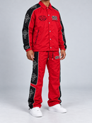 Men's First Row 'State Of Mind Cross' Track Pants - Red
