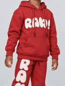 Kids Rawyalty 'RAW' Hoodie in Red