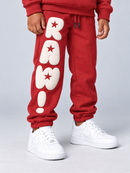 Kids Rawyalty 'RAW' Sweatpants in Red