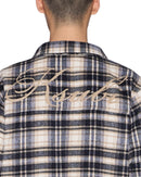 Men's Ksubi Signed Rosebowl Ls Shirt K-Dip Blue