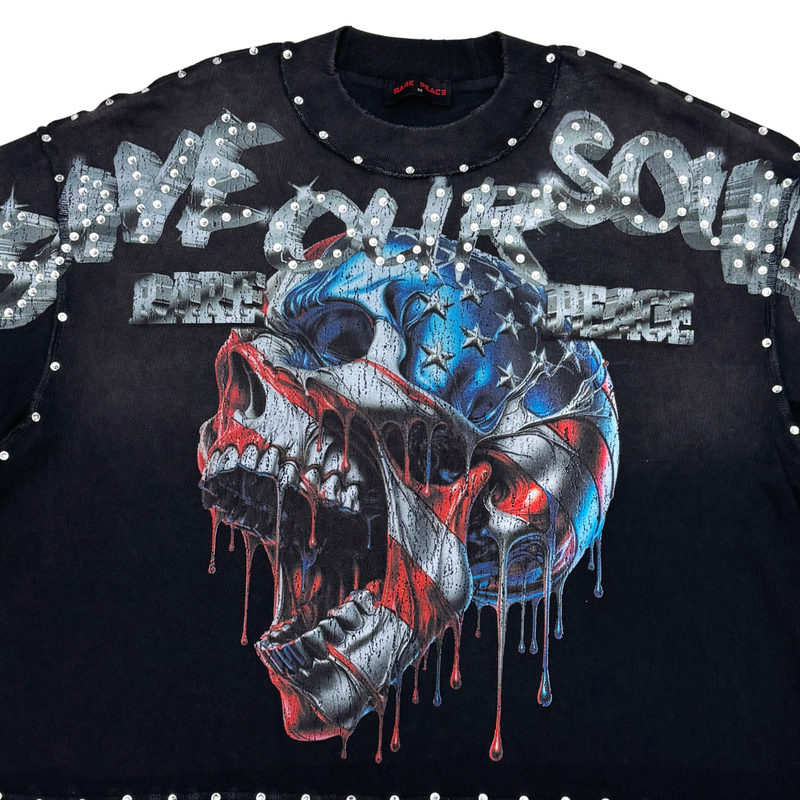 ミュージシャン p(R)ojectR Rhinestone Logo SS Tee Rhinestone Logo