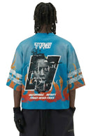 STORM88 Washed S/N Jersey 3/4 Sleeve Tee (Aqua) ST8-008 - FRESH N FITTED