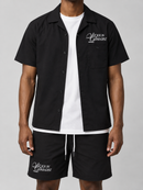 SYIP 'See You in Paradise' Short Sleeve button up (Black) 2080