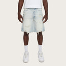 Smoke Rise Clean Look Comport Fit Short In Lotus Blue JS25208 - FRESH N FITTED