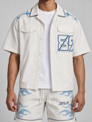 Smoke Rise Super Sonic Woven Shirt In Carolina Blue WH26S490