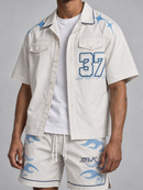 Smoke Rise Super Sonic Woven Shirt In Carolina Blue WH26S490