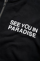 Men's SYIP 'See You in Paradise' Heavyweight Zip Up Hoodie in Black