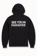 Men's SYIP 'See You in Paradise' Heavyweight Zip Up Hoodie in Black