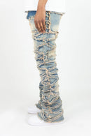 Roar Denim 'X Fray' Stacked Flare Denim (Lt. Vintage) G52-641 - FRESH N FITTED