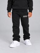 Kid's Jordan Craig 'Greatness' stacked joggers in Oreo, black and white kids' joggers with a relaxed fit and sports-inspired style.