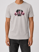 R3TRO WORLD grey Eye T-shirt featuring a graphic eye design on the front, casual fit, and soft fabric.