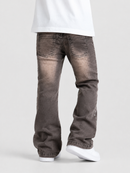 NOBLE Kids 'Studded' Premium Flared Denim in Taupe