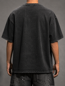 Prestige 'Triple H' Rhinestone T-Shirt in Black