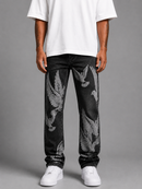 FWRD 'Dove' Relaxed Straight Denim in Washed Black