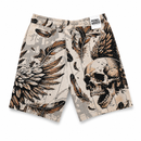 Rebel Minds 'Conquer' Tapestry Shorts (Cream) 610-12903 - FRESH N FITTED