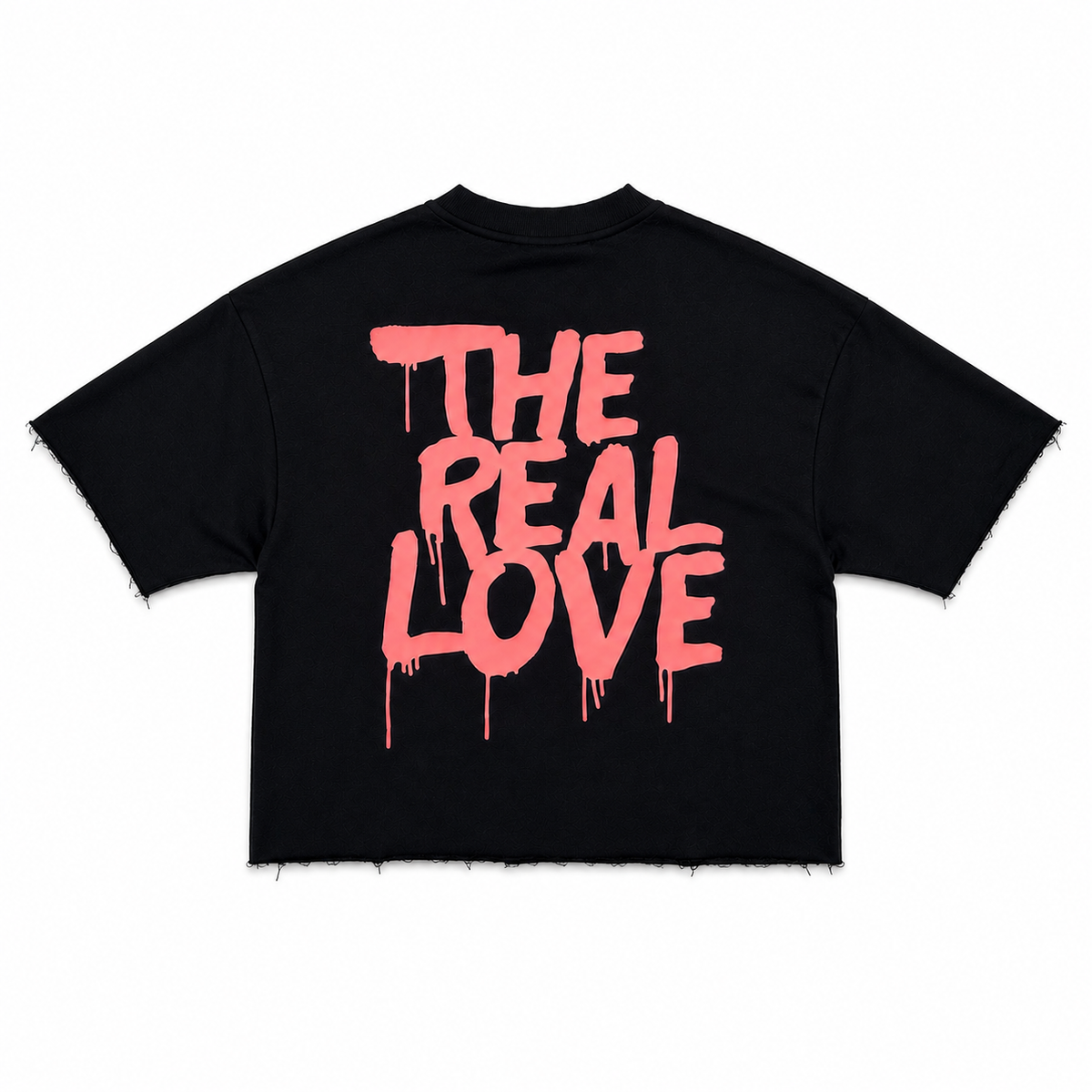 BKYS 'Love Holic' Cropped Rhinestone T-Shirt (Black) T1520