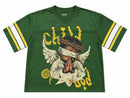 Papercut 'Child Of God' Cropped Jersey Tee In Green