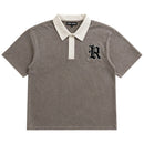 Rebel Minds 'Spartans Washed' Polo T-Shirt (Taupe) 610-11626 - FRESH N FITTED