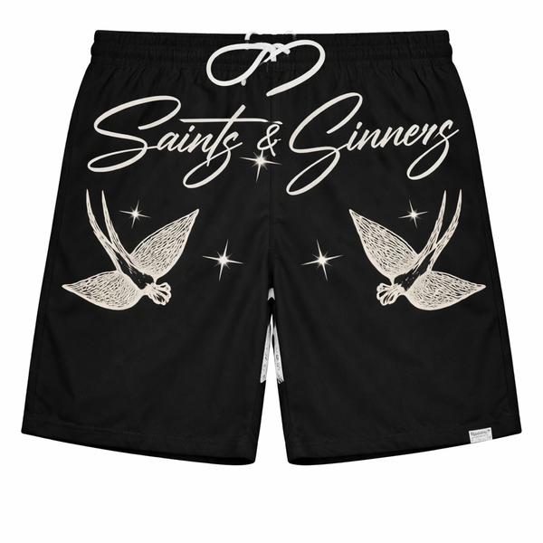 Highly Undrtd Kids Saints & Sinner Shorts (Black US6204K | Fresh N