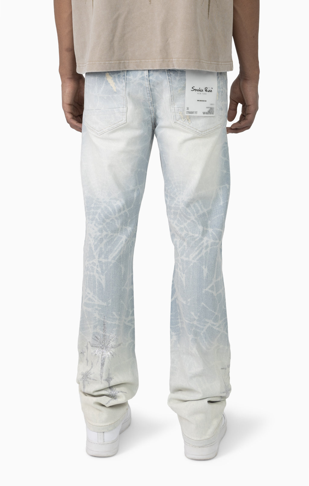 Smoke Rise 'Starry Smoke' Straight Fit Denim (Daisy Blue) JP26S426