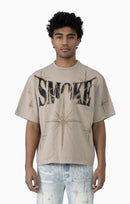 Smoke Rise 'Starry Smoke' Wide Crop Tee (Chipmunk) KT26S426 - FRESH N FITTED