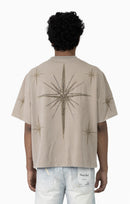 Smoke Rise 'Starry Smoke' Wide Crop Tee (Chipmunk) KT26S426 - FRESH N FITTED