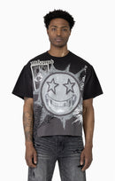 Smoke Rise Elevate Wide Crop Tee In  Black KT26S442 - FRESH N FITTED