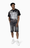 Smoke Rise Elevate Wide Crop Tee In  Black KT26S442 - FRESH N FITTED