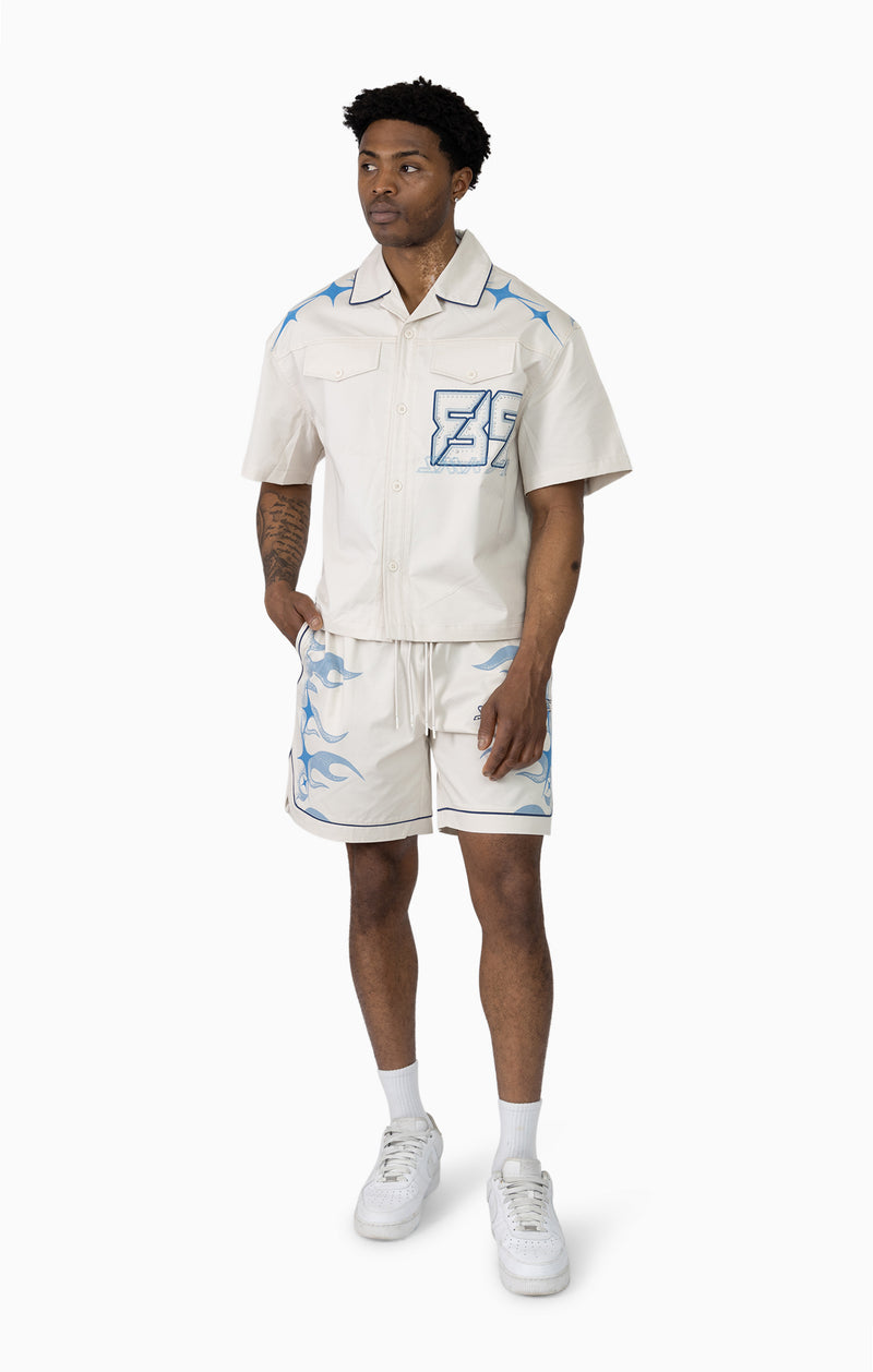 Smoke Rise Super Sonic Woven Shirt In Carolina Blue WH26S490