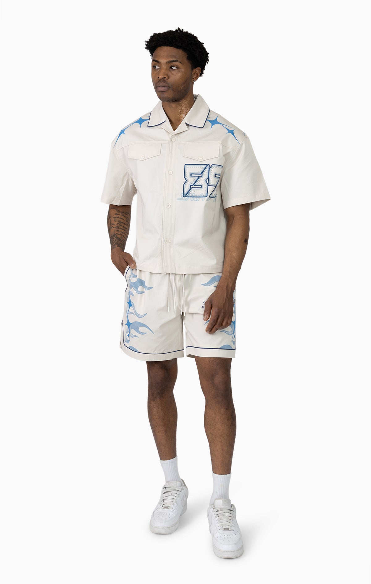 Smoke Rise Super Sonic Woven Shorts In Carolina Blue WS26S490