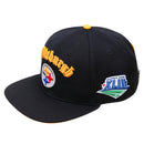 Pro Standard Pittsburgh Steelers Old English Logo Snapback Hat (Black) FPS742699 - Fresh N Fitted Inc