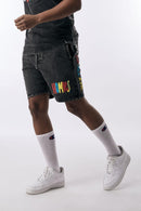 Rebel Minds 'Dead Homies' Fleece Shorts (Black) 131-904 - Fresh N Fitted Inc