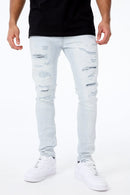 Sean - Crushed & Rolled Denim (Ice White) JS1095 - Fresh N Fitted Inc